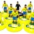 Subbuteo Andrew Table Soccer Brazil 2018 World Cup Team on WSB Professional bases